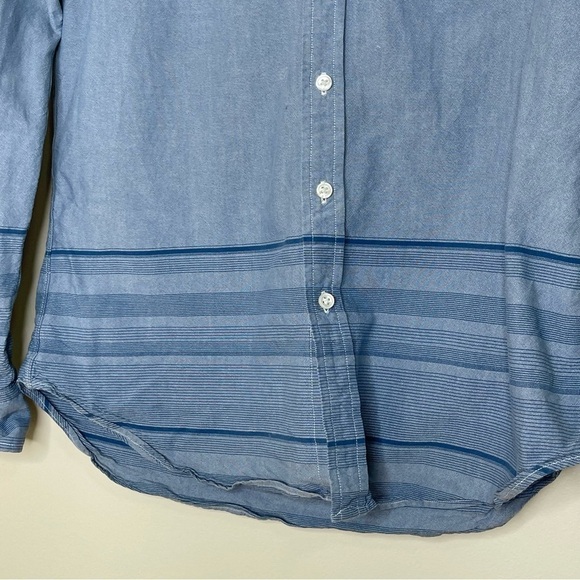 3/$20 ❤️ Wings+horns Blue Button Up Shirt US L - Picture 4 of 8